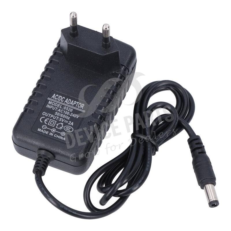 as071812_2105252443_1.jpg 5V 2A 5.5*2.5mm Charger EU Plug with 1M DC Cable Black - Image 1