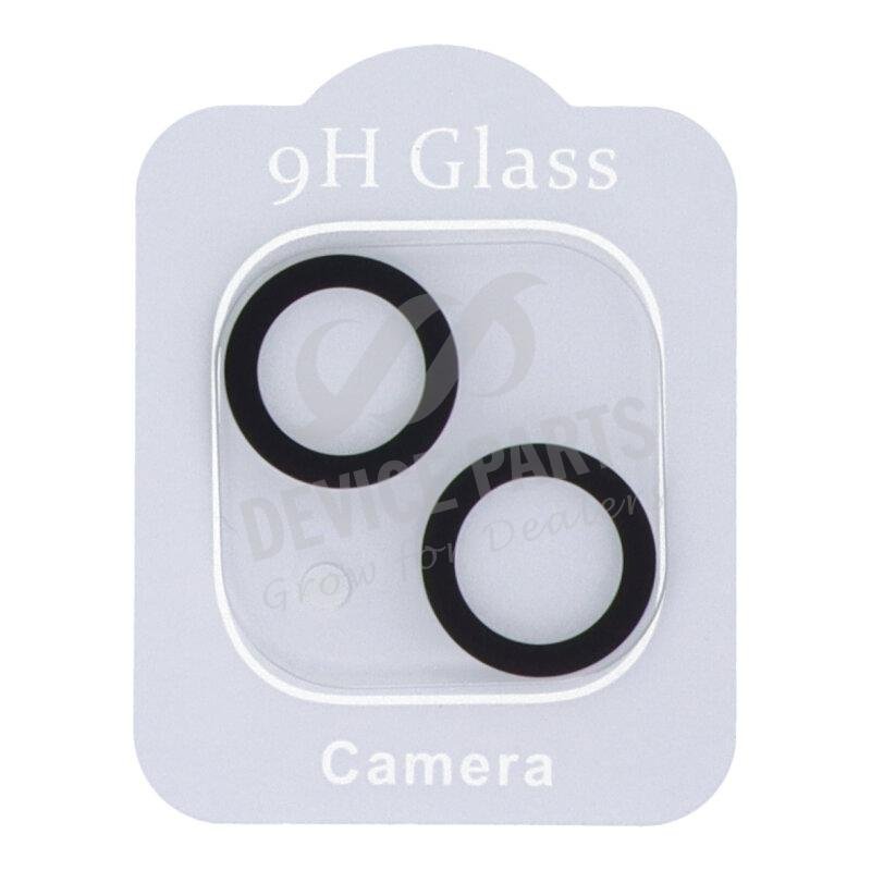 as076608_2107267305_1.jpg 3D Silk Screen Rear Camera Tempered Glass Film for iPhone 13/13 Mini Black - Image 1