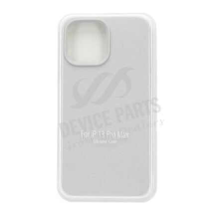 Full Pure Color Liquid Silicone Case Without Logo for iPhone 13 Pro Max Stone