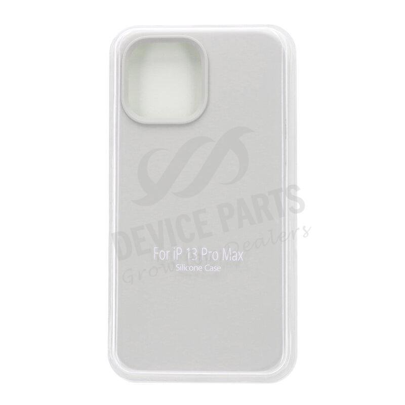 as082673d_2111022630_1.jpg Full Pure Color Liquid Silicone Case Without Logo for iPhone 13 Pro Max Stone - Image 1