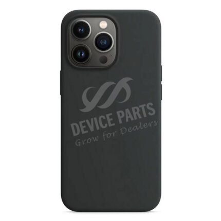 Full Pure Color Liquid Silicone Case Without Logo for iPhone 13 Pro Max Black