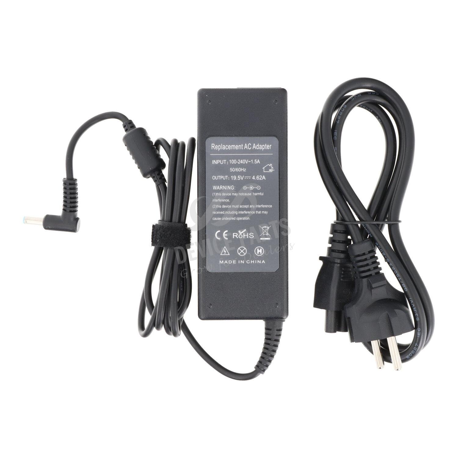 as092983_2203212755_1.jpg 4.5*3mm 19.5V/4.62A/90W AC Power Supply Adapter with AC Cable EU Adapter HQ - Image 1