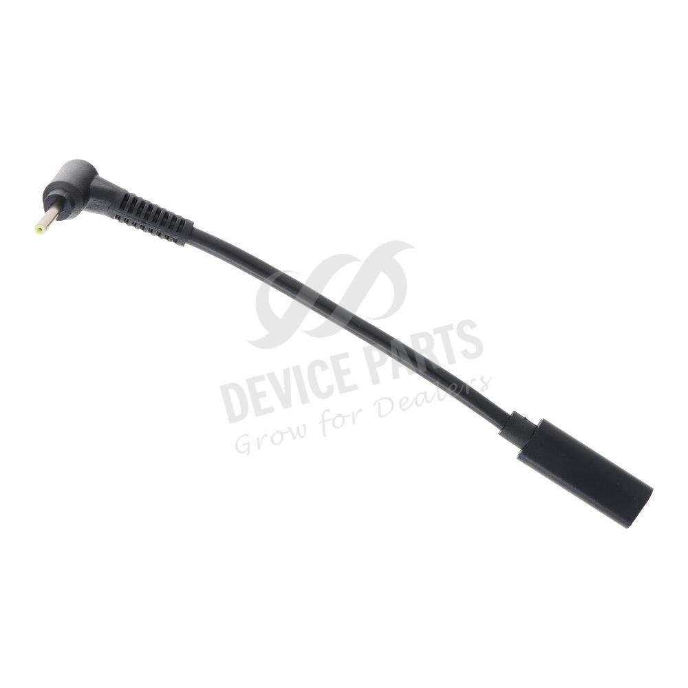 as100589_2208017574_1.jpg 15cm Type-C(Female) to 2.5*0.7mm(Male) Adapter Cable for Laptop Charger - Image 1