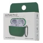 Anti-drop Silicone Thickened Earphone Case for AirPods Pro 2nd Pine Green - Image 2