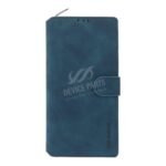 DG.MING Retro Oil Side Horizontal Flip Case for Samsung Galaxy S23 Ultra Blue