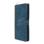 DG.MING Retro Oil Side Horizontal Flip Case for Samsung Galaxy S23 Ultra Blue - Image 2