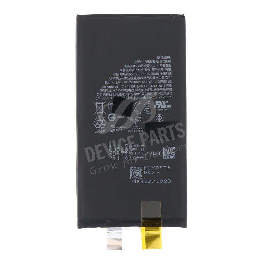as127729_2310214956_1.jpg 3227mAh Battery Cell + Battery Adhesive for iPhone 13 6.1" OEM - Image 1