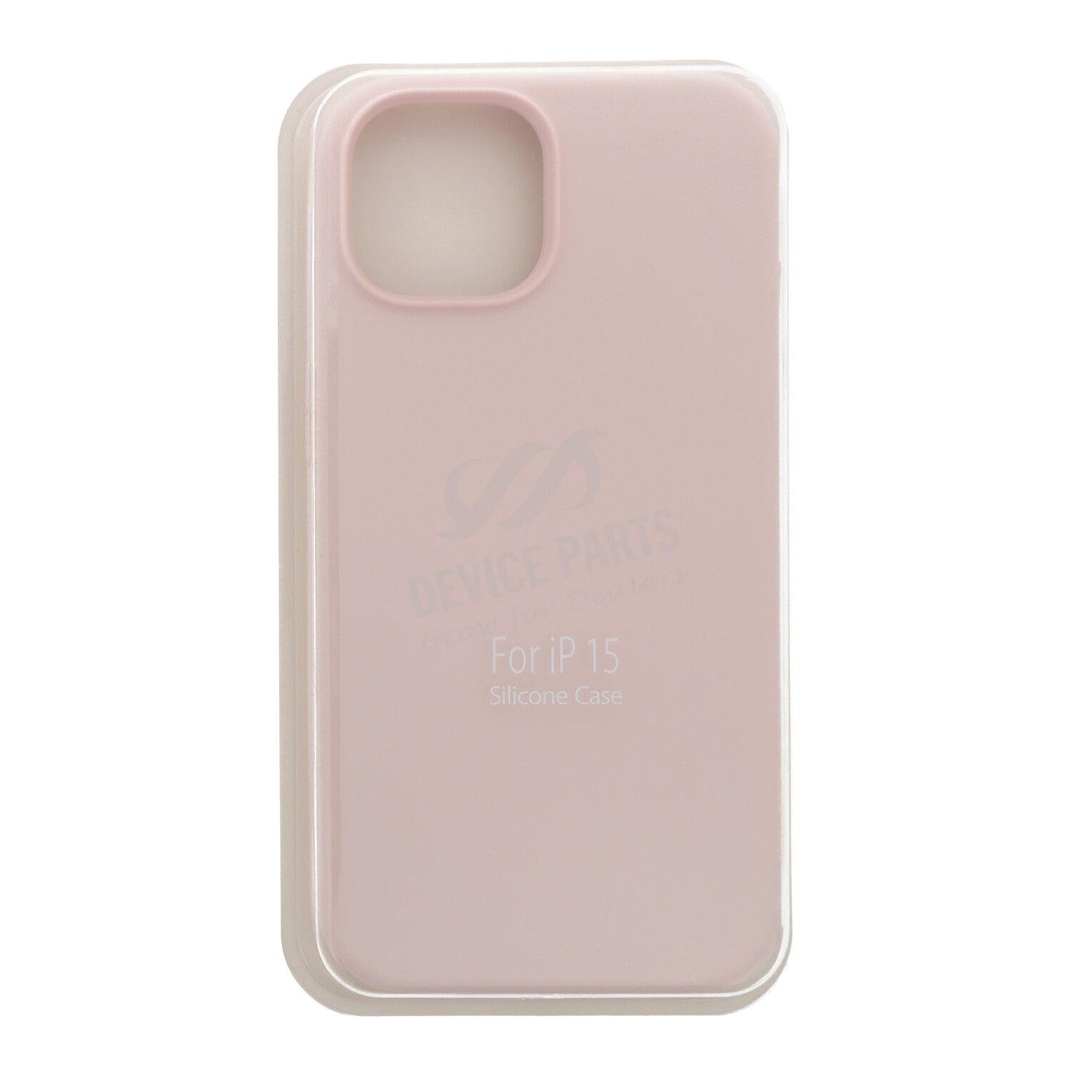 as130169e_2309204449_1.jpg Full Pure Color Liquid Silicone Case Without Logo for iPhone 15 Pink - Image 1