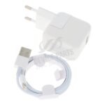 12W USB Charger with Lightning Cable without Logo for iPad White EU Plug