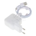 12W USB Charger with Lightning Cable without Logo for iPad White EU Plug - Image 2