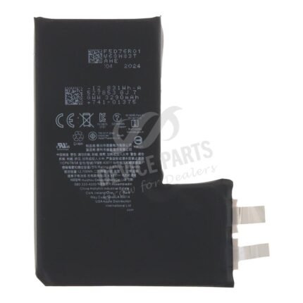 3274mAh Battery Cell + Battery Adhesive for iPhone 15 Pro OEM
