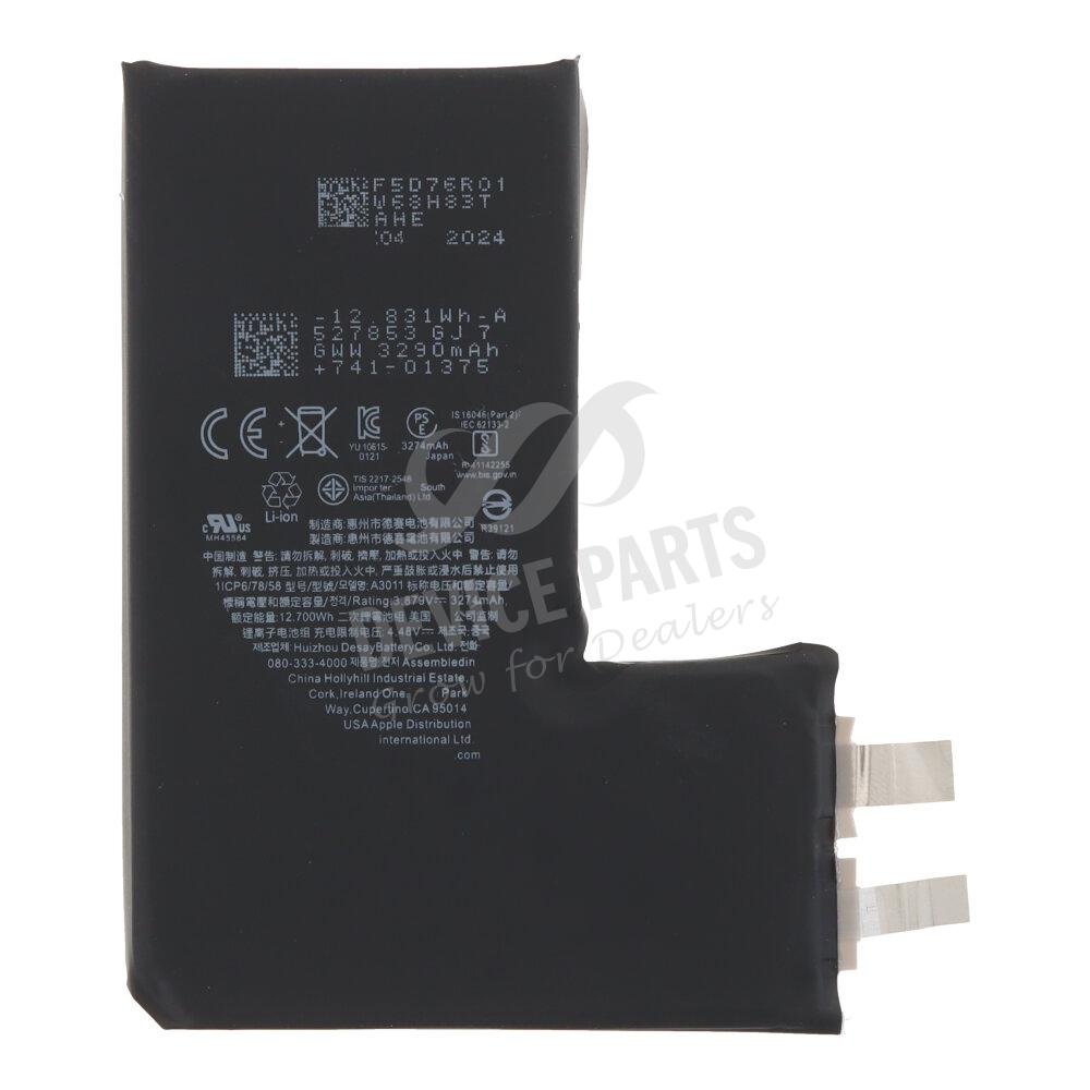 as139866_2404095151_1.jpg 3274mAh Battery Cell + Battery Adhesive for iPhone 15 Pro OEM - Image 1