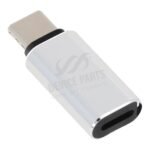Lightning Female To Type-C Male Charging Adapter for iPhone 15 Series Silver - Image 2