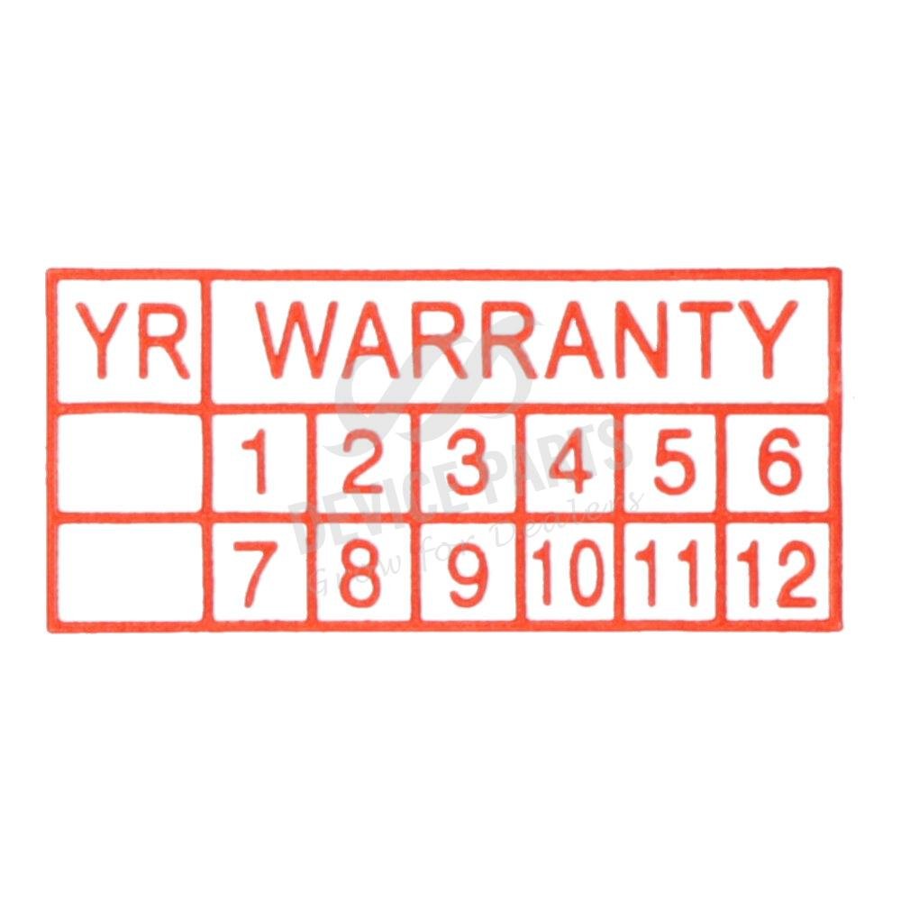 as144285_2406255860_1.jpg 10000Pcs 16mm*8mm Rectangle Shape Warranty Label Stickers Red - Image 1