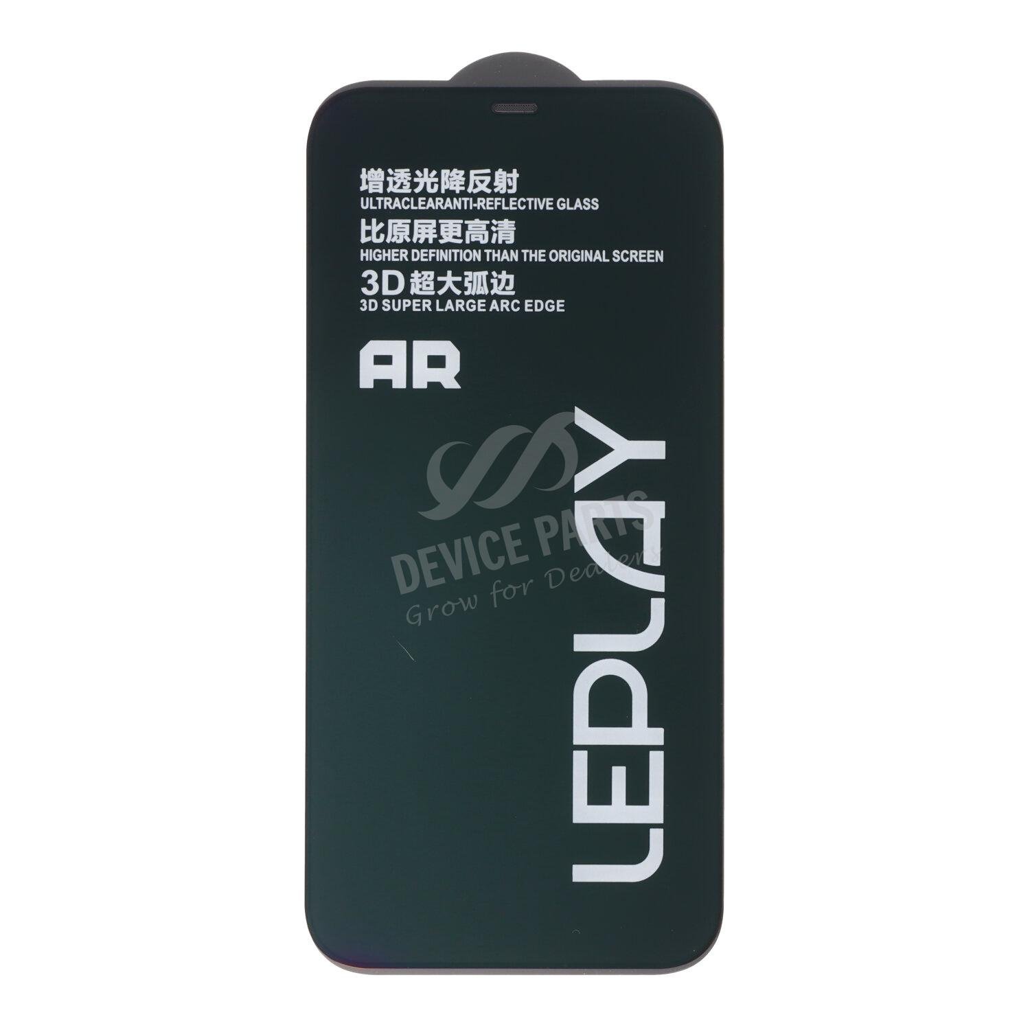 as145680a_2504145874_1.jpg AR Anti-Reflective HD Full Screen Tempered Glass Screen Protector for iPhone 12 Pro Max Black - Image 1