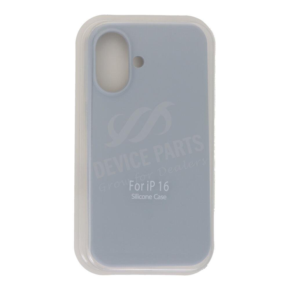 as149960g_2409196840_1.jpg Full Pure Color Liquid Silicone Case Without Logo for iPhone 16 Grey Blue - Image 1
