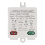 12V/1.0A/12W LED Lighting Transformer DC Supply Adapter 42*40*20mm