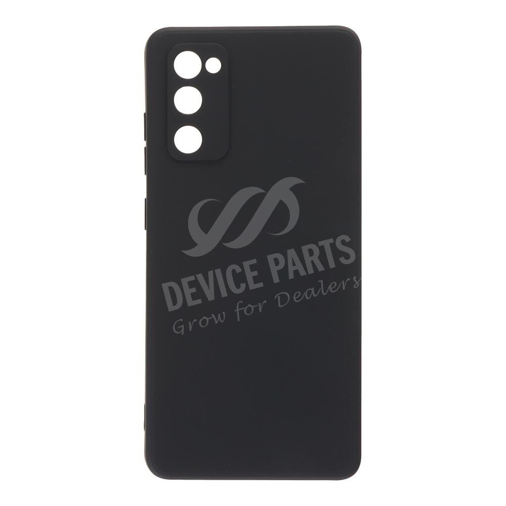 as153294a_2411234229_1.jpg Full Pure Color Liquid Silicone Case for Samsung Galaxy S20 FE Black - Image 1