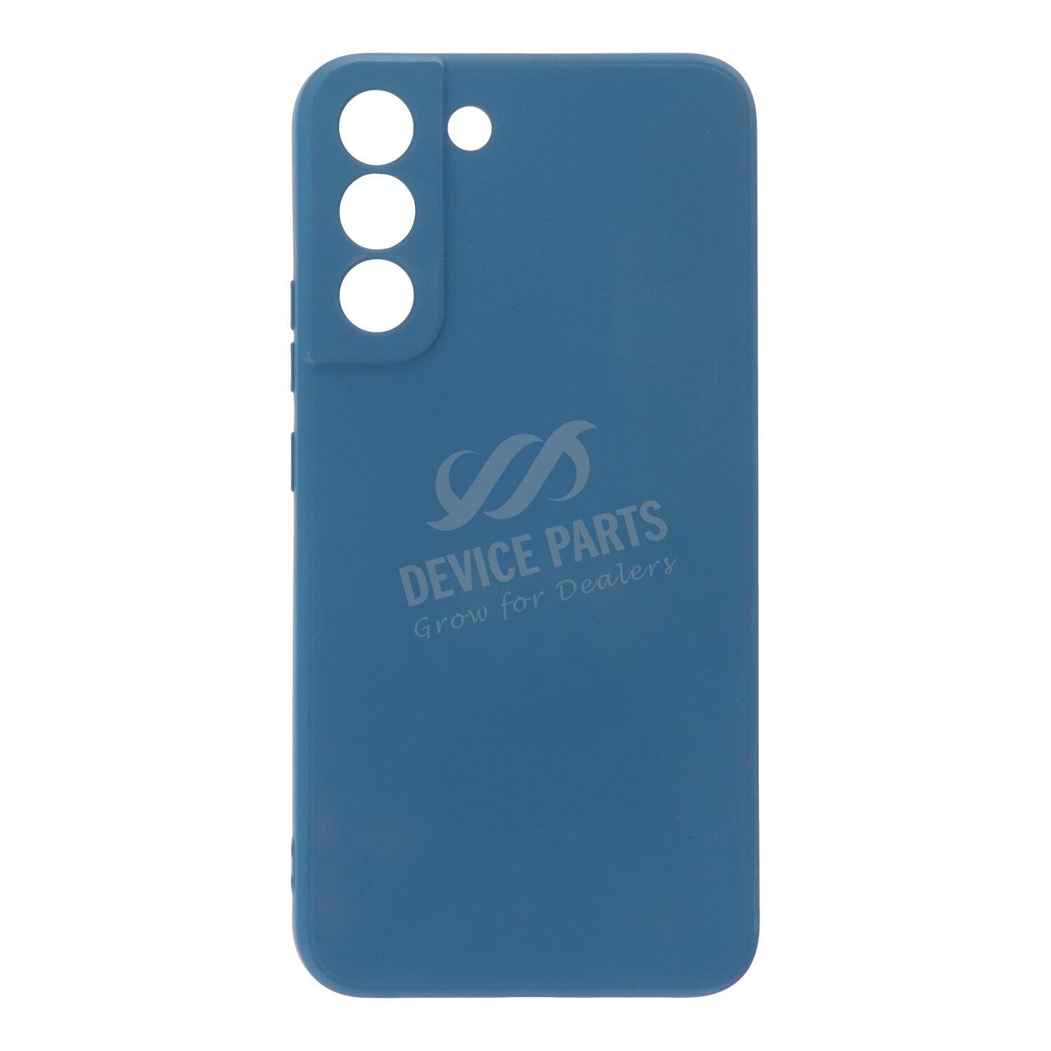 as154723_2412035072_1.jpg Full Pure Color Liquid Silicone Case for Samsung Galaxy S22+ 5G Dark Blue - Image 1