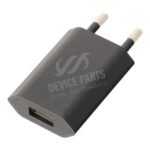 5V 1A USB Charger without Logo for iPhone Black EU Plug