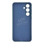 Full Pure Color Liquid Silicone Case for Samsung Galaxy S25+ Dark Blue - Image 2