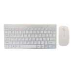K908 Universal 2.4G Wireless Keyboard + Wireless Mouse Set without Battery Silver