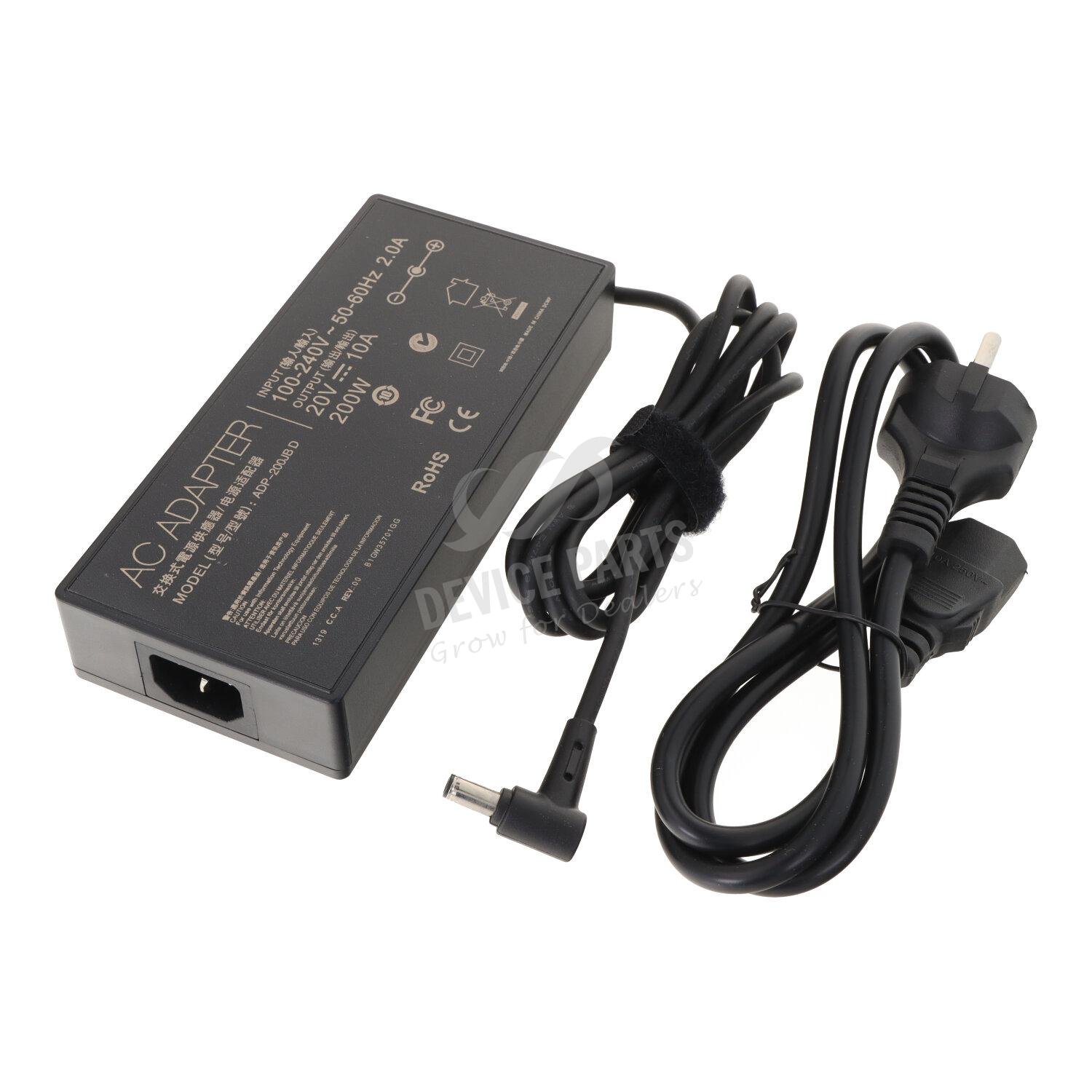 as163574_2505075581_1.jpg 6.0*3.7mm 20V/10A/200W Power Supply Adapter with AC Cable HQ EU Plug - Image 1