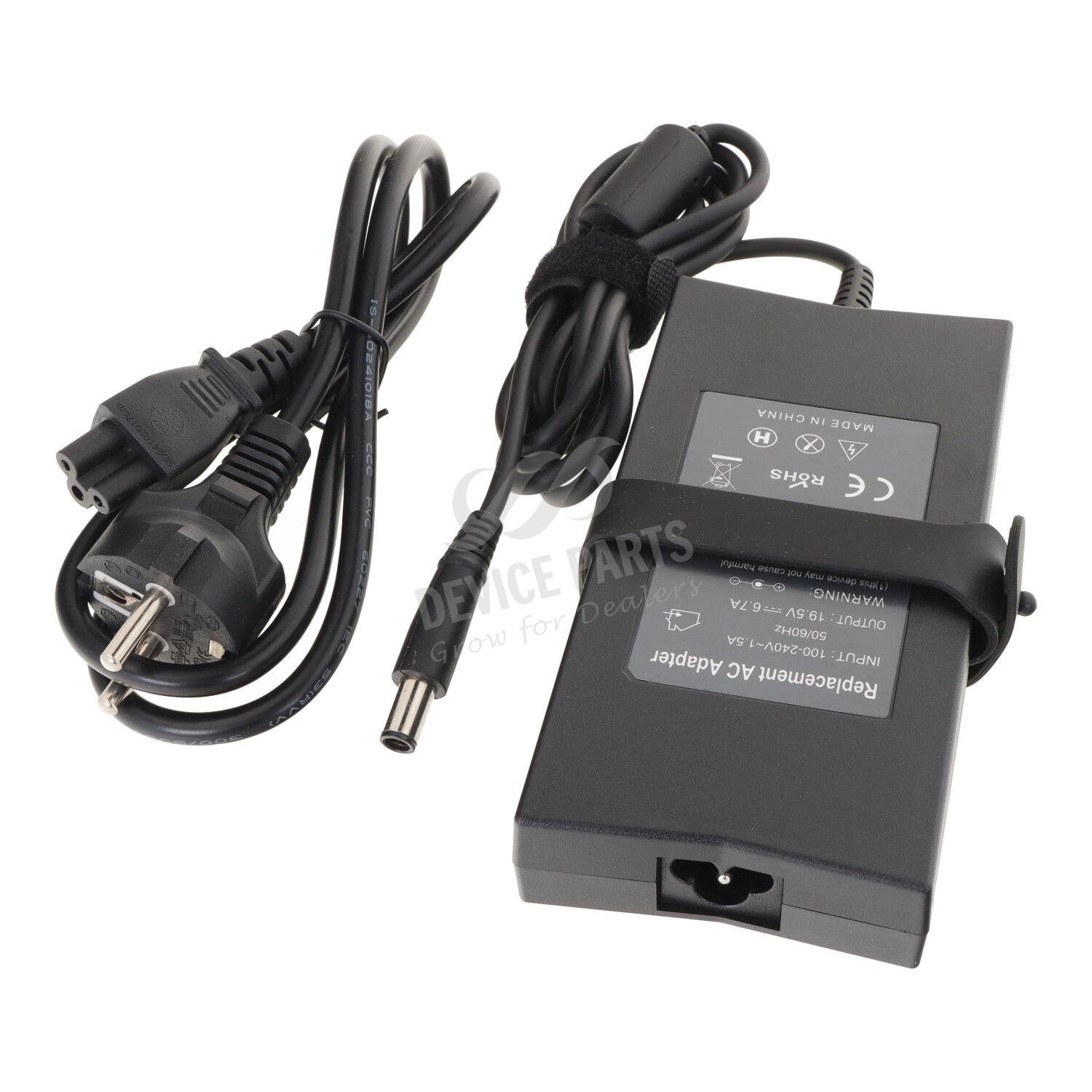as163597_2506239178_1.jpg 7.4*5.0mm 19.5V/6.7A/130W Power Supply Adapter with AC Cable HQ EU Plug - Image 1