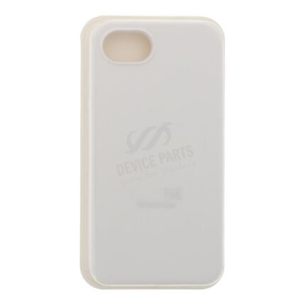 Full Pure Color Liquid Silicone Case Without Logo for iPhone 16e White