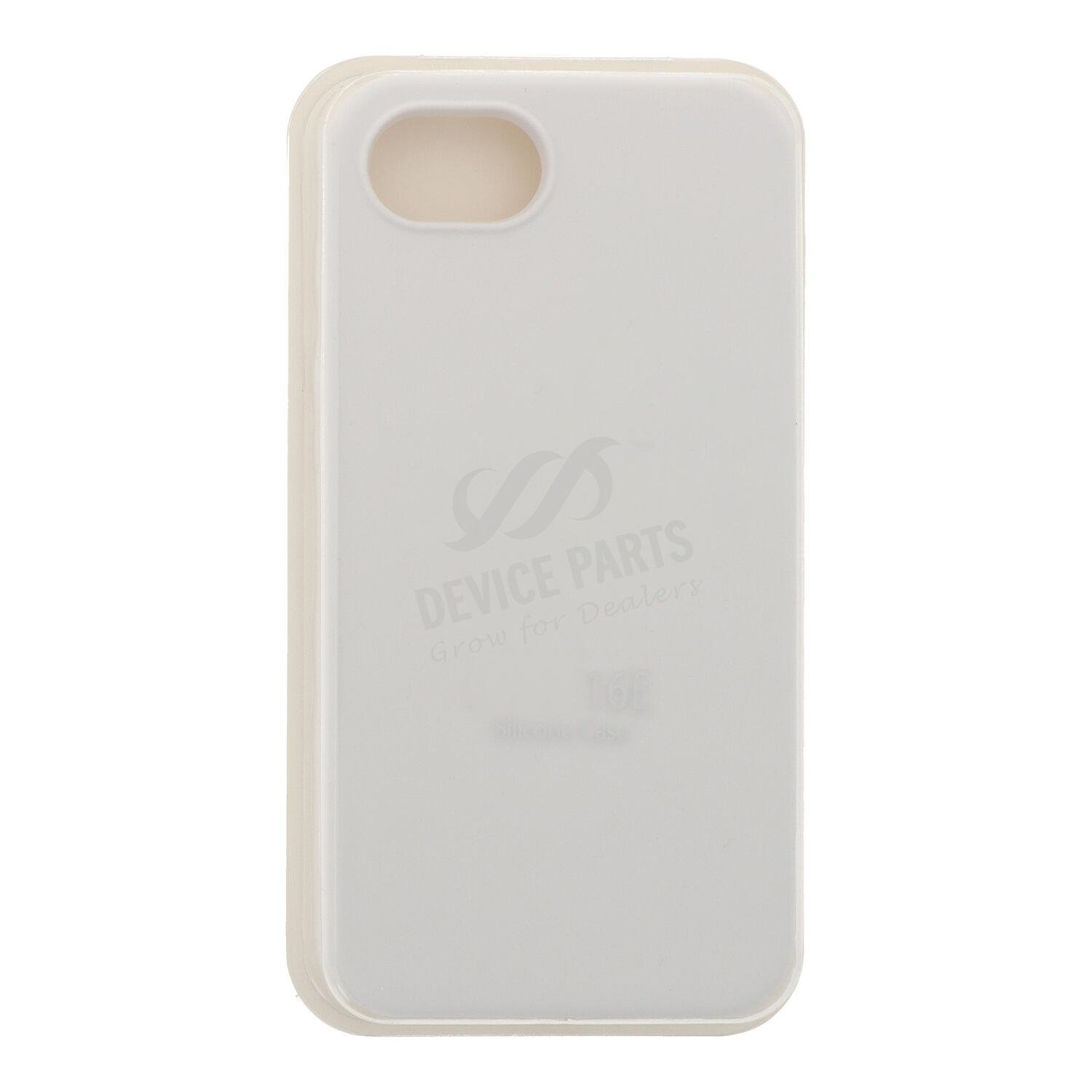as164161b_2504111366_1.jpg Full Pure Color Liquid Silicone Case Without Logo for iPhone 16e White - Image 1