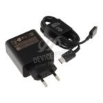 PD20W Type-C+USB Fast Charger with 1M Type-C to Type-C Cable for iPhone EU Plug Black - Image 2
