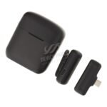 J11 Type-C Port Lavalier Wireless Microphone with Charging Case for iPhone/Android Black - Image 2
