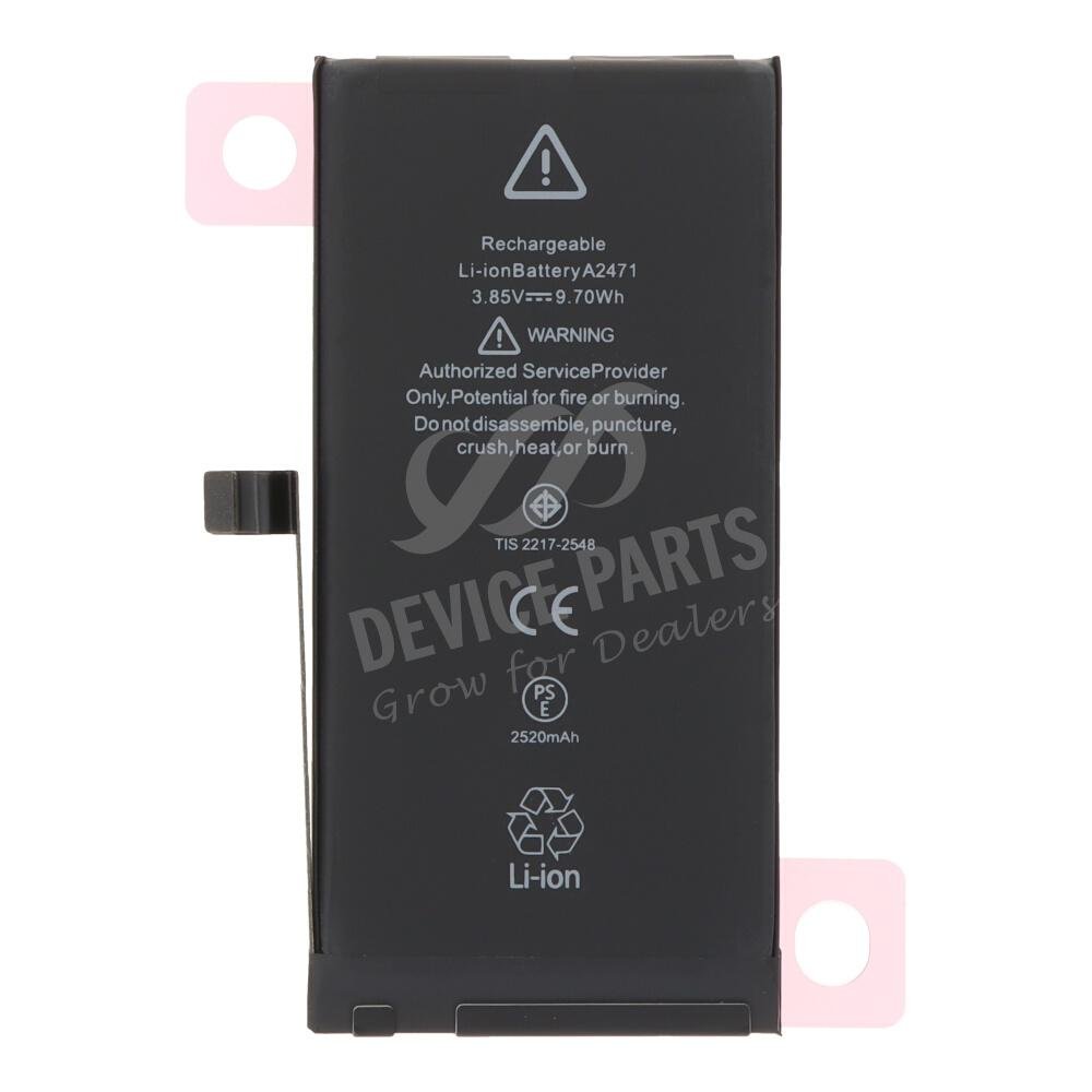 as167835_2506199099_1.jpg 2520mAh Battery + Battery Adhesive for iPhone 12 Mini High Capacity Version + Diagnosable + Battery Health 100% OEM without Logo - Image 1