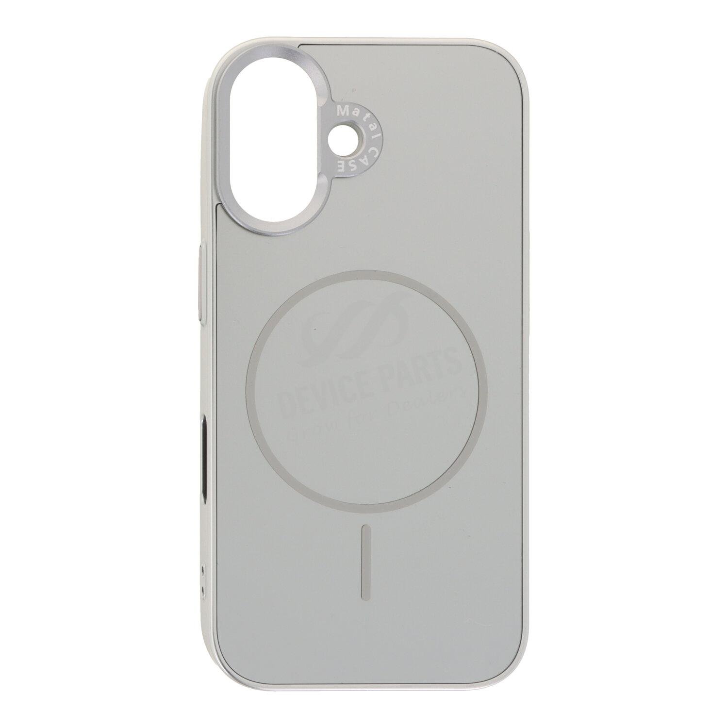 as168614b_2507172886_1.jpg Liquid Metal Skin Feel Magnetic Case for iPhone 16 Silver - Image 1