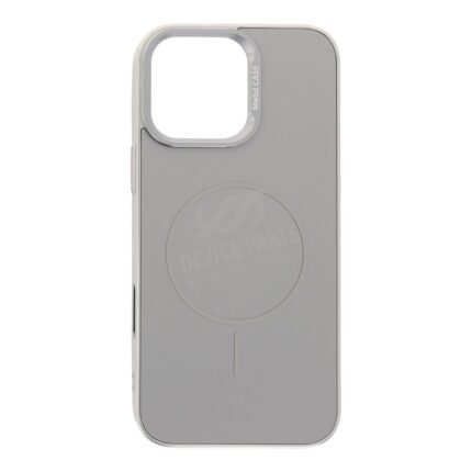 Liquid Metal Skin Feel Magnetic Case for iPhone 16 Pro Max Silver