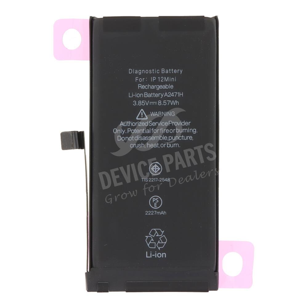 as169206_2508091280_1.jpg LHH 2227mAh Battery + Battery Adhesive for iPhone 12 Mini Standard Capacity Version+Diagnosable + Battery Health 100% OEM - Image 1