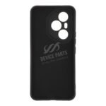 Full Pure Color Liquid Silicone Case for Honor 400 Pro Black - Image 2