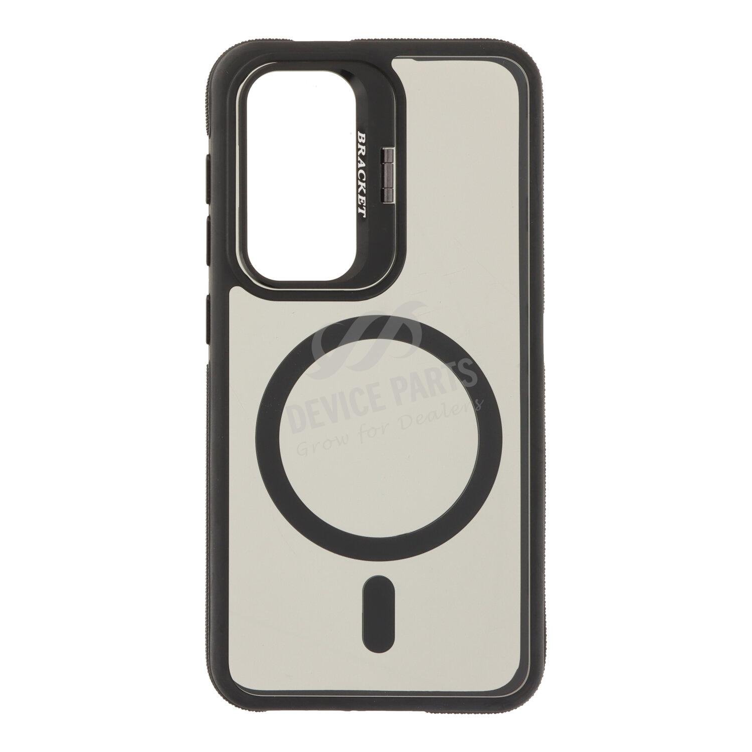 as171580_2508064287_1.jpg Dual Color Shockproof Magsafe Case with Metal Lens Holder for Samsung Galaxy S25 Black - Image 1