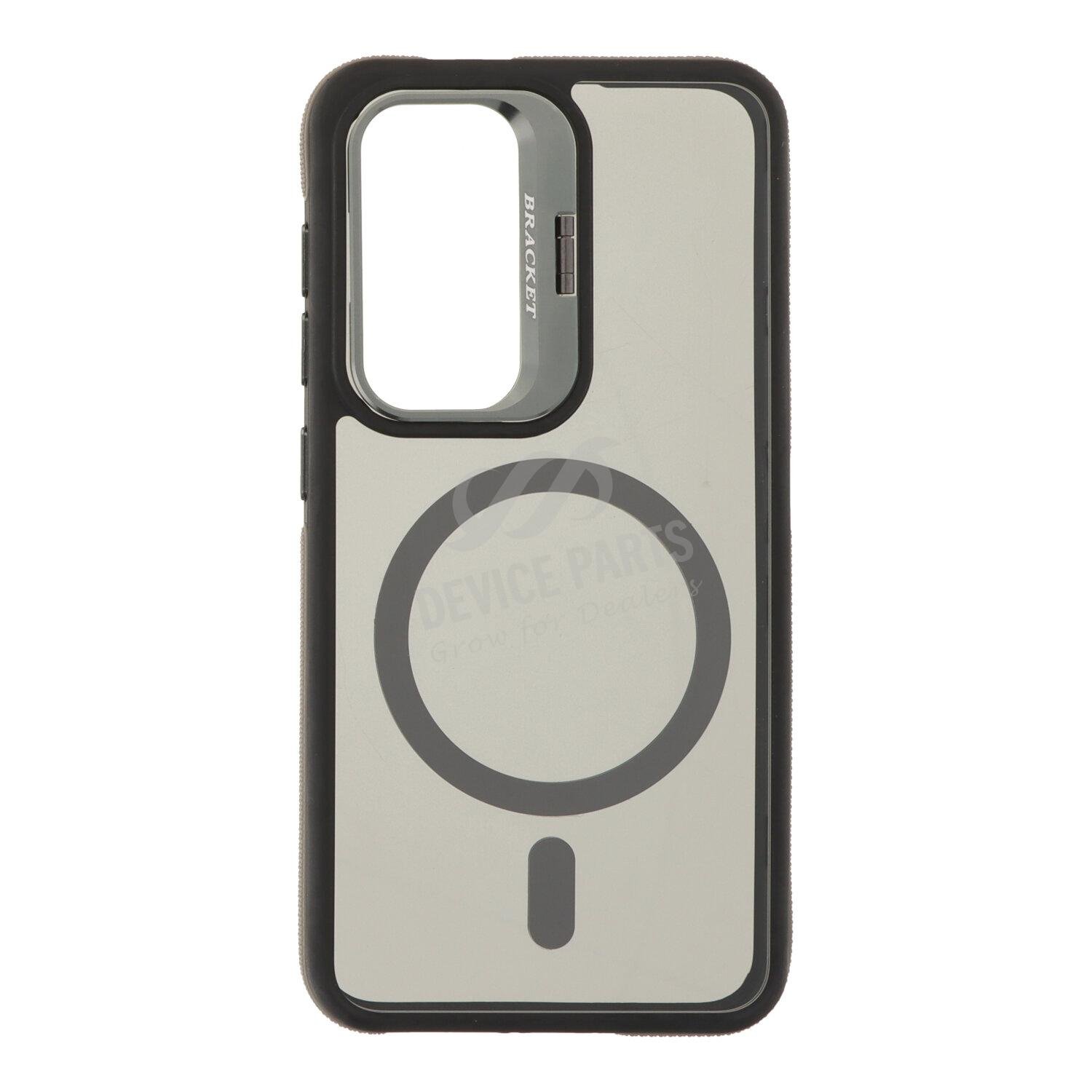 as171670_2508093573_1.jpg Dual Color Shockproof Magsafe Case with Metal Lens Holder for Samsung Galaxy S25 Grey - Image 1