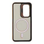 Dual Color Shockproof Magsafe Case with Metal Lens Holder for Samsung Galaxy S25 Orange - Image 2